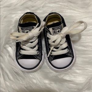 Black baby converse